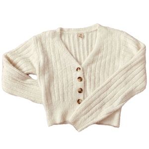 Urban Outfitters Cosy Buttonup Cropped 
